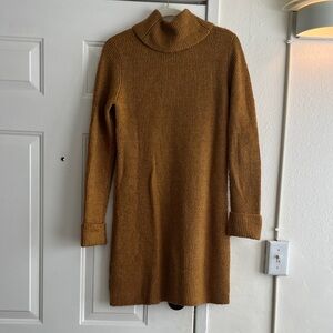 Kohl Burnt Orange Turtleneck Sweater Dress